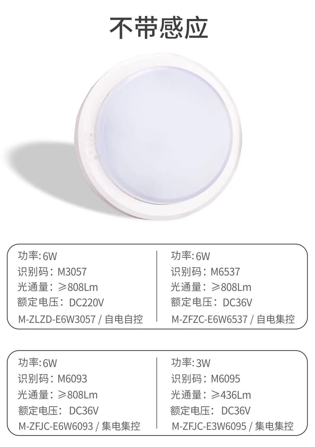 敏华应急灯雾罩吸顶灯6